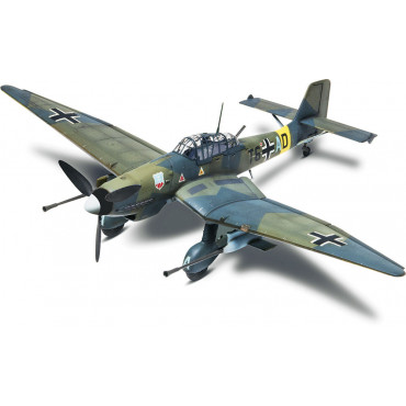 KIT PARA MONTAR REVELL AVIÃO STUKA JU 87G-1 TANK BUSTER 1/48 54 PEÇAS REV 15270